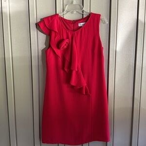 K Petite Collection Red Sleeveless Dress size 6P